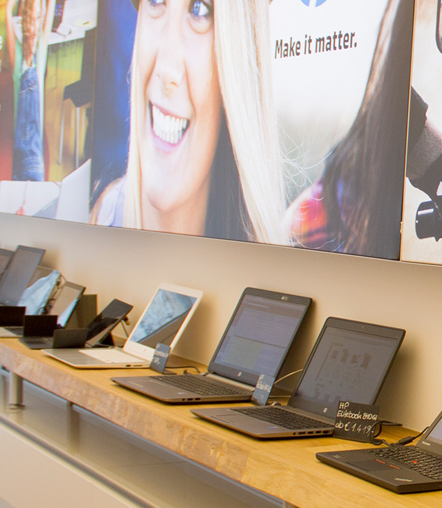 Schoen aufgereiht - Laptops in der edustore - homebase!